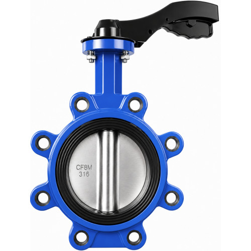 Robinet à papillon centré LUG PN10-16 Disque Fonte A VOLANT.png