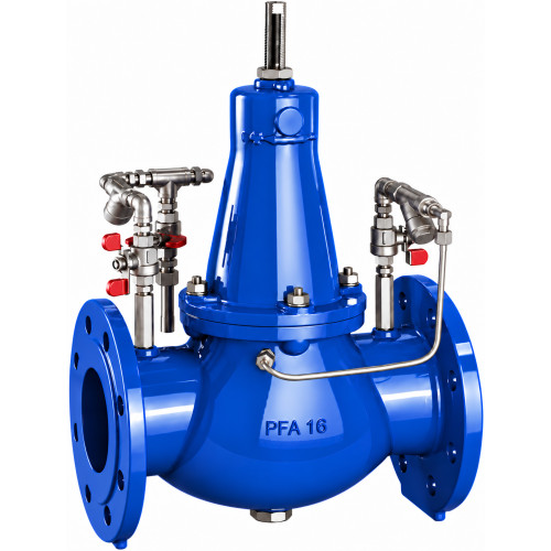 Stabilisateur de pression autonettoyent aval, vanne à action directe, PFA 16.png