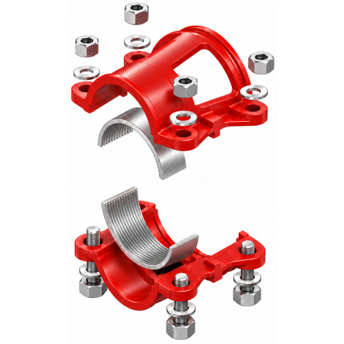 Collier d'ancrage FIXOLOCK PVC U - PEHD - PVC BO 2