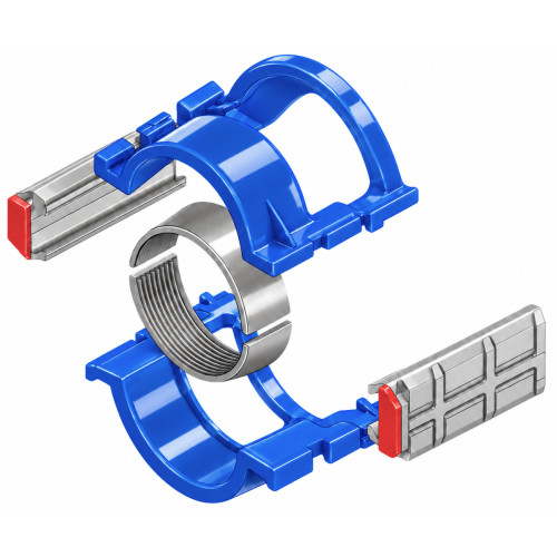 Collier d'ancrage ANCRALOCK PVC U - PEHD - PVC BO 2